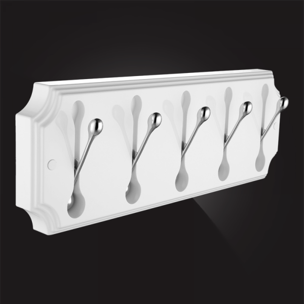 Планка с пятью крючками Elghansa Hermitage HRM-690-White/Chrome фото