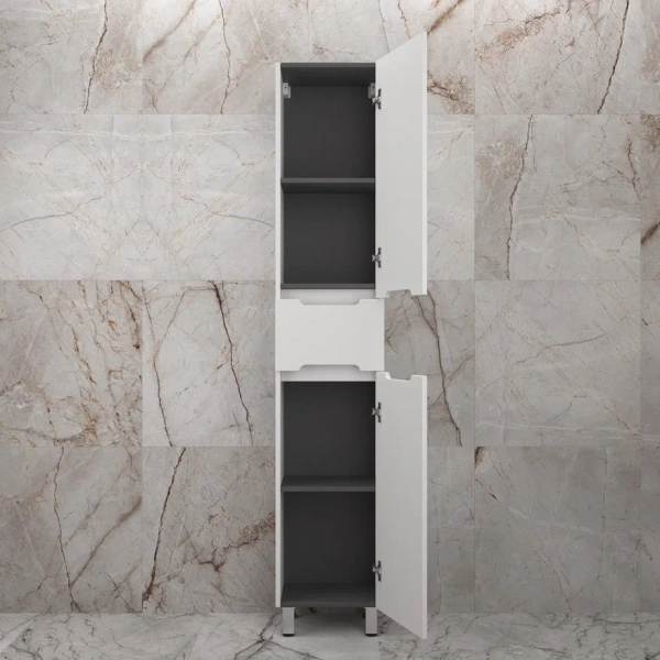 Шкаф-пенал напольный Style Line Матис 36 ЛС-00002447 белый фото