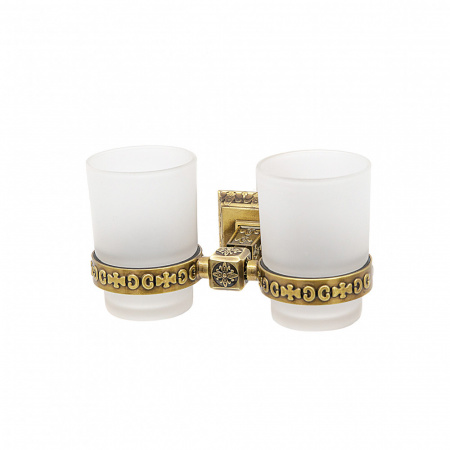 Два стакана для зубных щеток Milacio Alicante MC.914.BR бронза фото