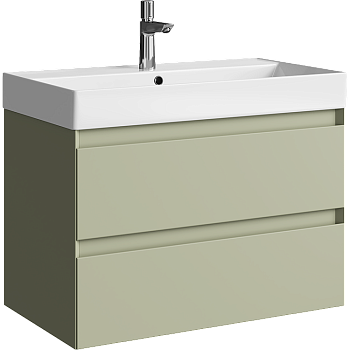 Тумба под раковину Aqwella Geometria 80 GE01082SH зеленый шалфей фото