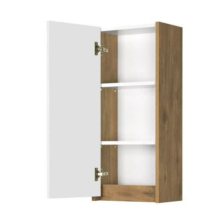 Подвесной шкаф Акватон Сканди 35 1A255003SDZ90 белый глянец / дуб рустикальный фото