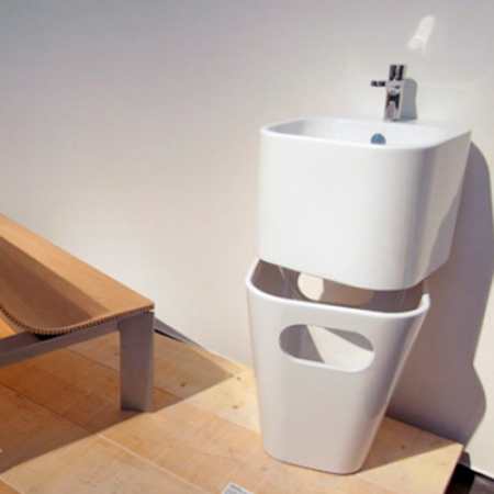 Раковина с бельевой корзиной Azzurra Tandem ULI200/1 bi*0 фото