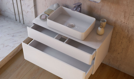 Тумба под раковину Raval Pure 100 Pur.01.100/P/W фото