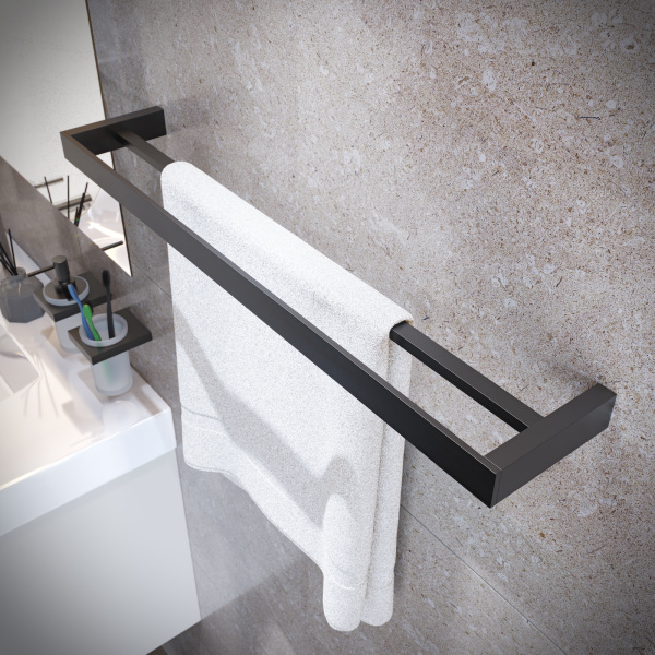 Полотенцедержатель двойной Timo Petruma 15256/03 Черный фото