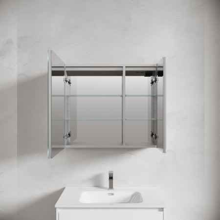 Зеркало-шкаф с подсветкой Sancos Evoke SC8080 80x70 фото