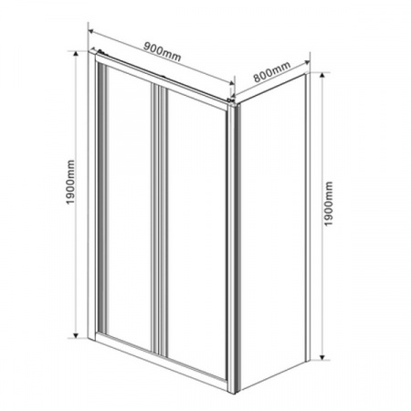 Душевой уголок Vincea Garda VSR-1G8090CL фото