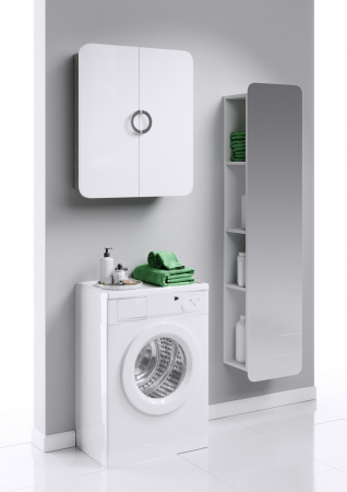 Шкаф-пенал зеркальный Aqwella Аликанте Alic.05.35 фото