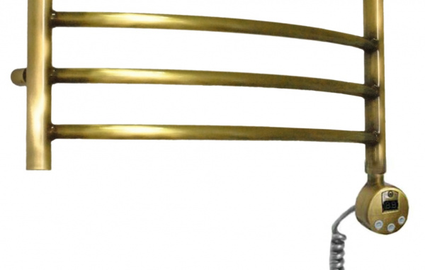 Полотенцесушитель электрический Domoterm Калипсо П10 (500х800) (бронза) правый фото