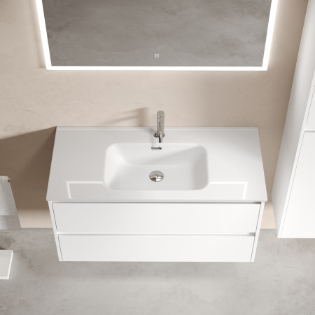 Тумба под раковину Sancos Libra LB100W белая фото