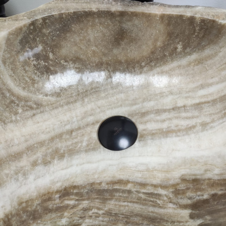 Накладная раковина из оникса Erozy Grey EO-00591 (51*45*15см) фото