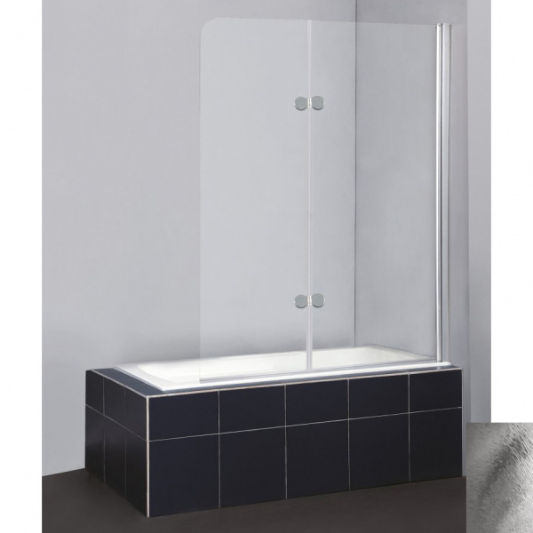 Шторка на ванну складная BelBagno Sela SELA-V-21-120/140-Ch-Cr-R матовое стекло фото