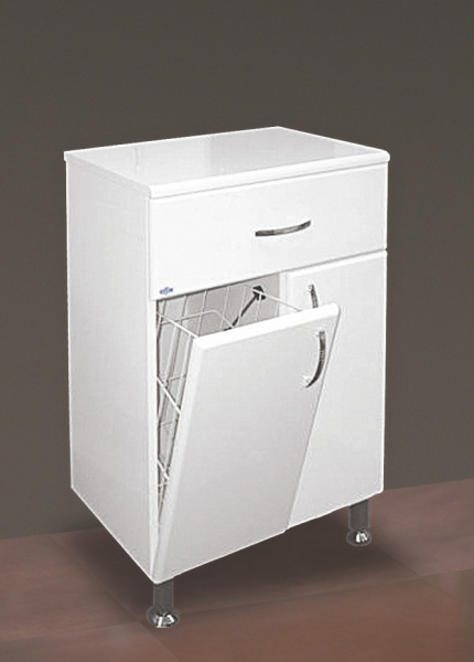 Тумба напольная с бельевой корзиной Misty Люси 60 Э-Люс07060-011Бк фото