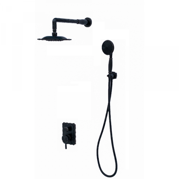 Душевая система скрытого монтажа Milacio Vitoria MC.105.BBR черная бронза фото