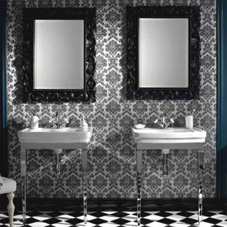 Раковина с металлической консолью Sbordoni Neoclassica 5770+N770 69 см фото