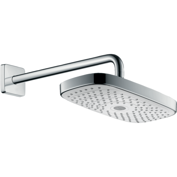 Верхний тропический душ с держателем Hansgrohe Raindance Select E 300 2jet 27385400 фото
