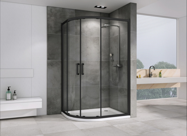 Душевой уголок ABBER Schwarzer Diamant AG01118B 110x80 фото