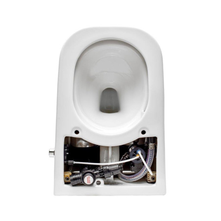 Унитаз напольный с импульсным смывом Lemark OptimFlush с сиденьем фото