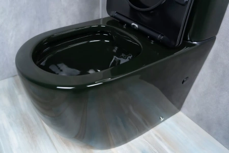 Унитаз напольный с бачком Gid Tr2177BL черный глянец фото