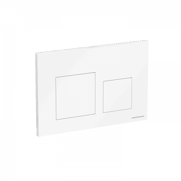 Клавиша смыва для унитаза Ceramicanova Balance Square CN12-002W белая глянцевая фото