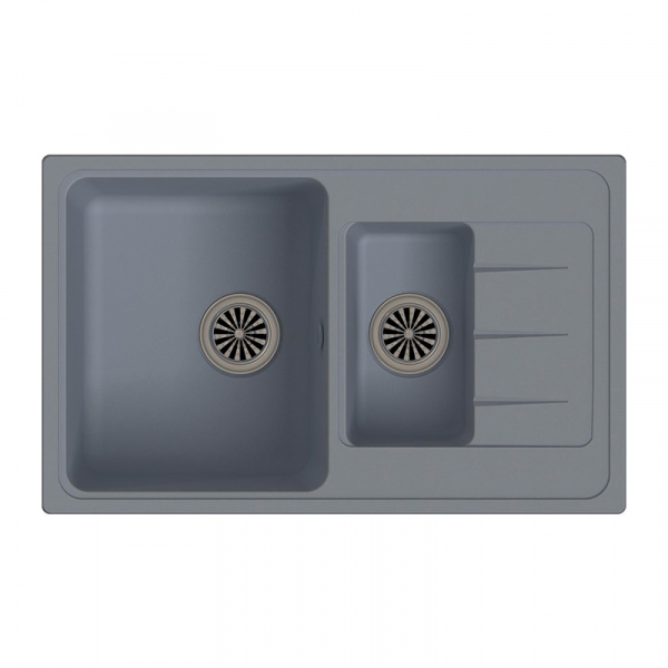 Мойка кухонная Ewigstein Elegant E- 60KF серый металлик фото