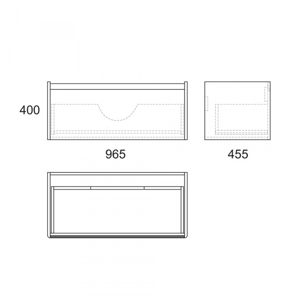 Тумба под раковину OWL 1975 Malaren 100 OW03.04.05 фото