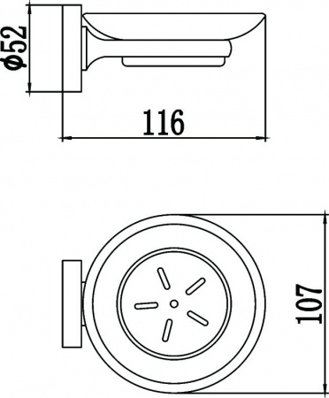 Мыльница настенная Savol 87 S-008759 фото