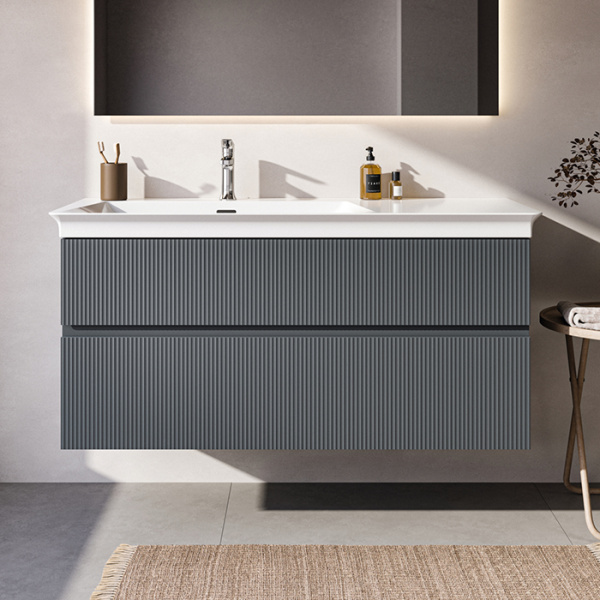 Тумба с раковиной Ideal Standard Finesse E3447UQ 120 см, пепельно-голубая матовая фото