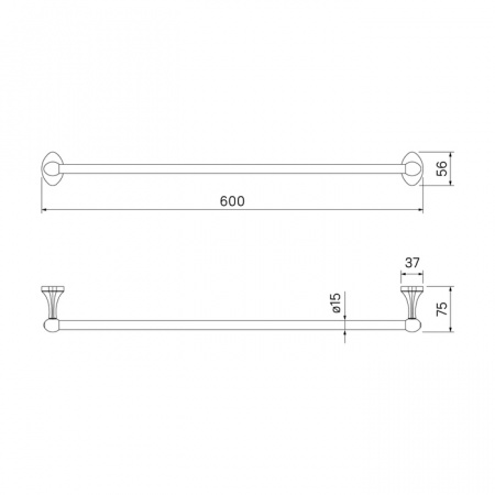 Полотенцедержатель Iddis Male MALSS10i49 фото