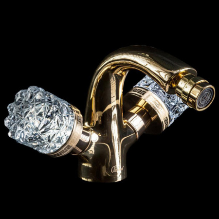 Смеситель для биде двухвентильный Boheme Crystal 296-CRST фото