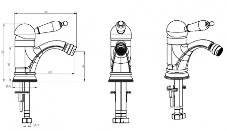 Смеситель для биде Boheme Provanse 366 фото