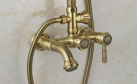 Душевая система (стойка) Zorg Antic A 201DS-BR фото