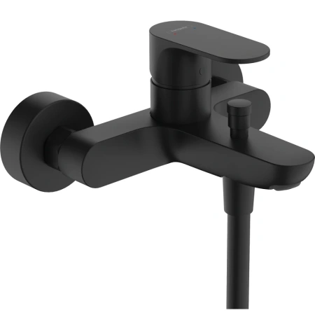 Смеситель для ванны с душем Hansgrohe Rebris S 72440670 черный матовый фото