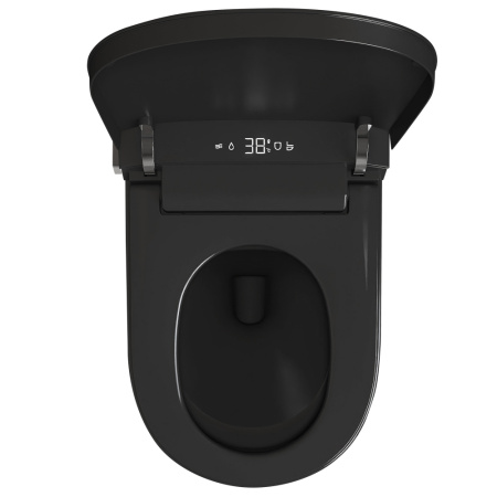 Электронный унитаз-биде импульсный Abber Bequem AC1121SMB черный матовый фото