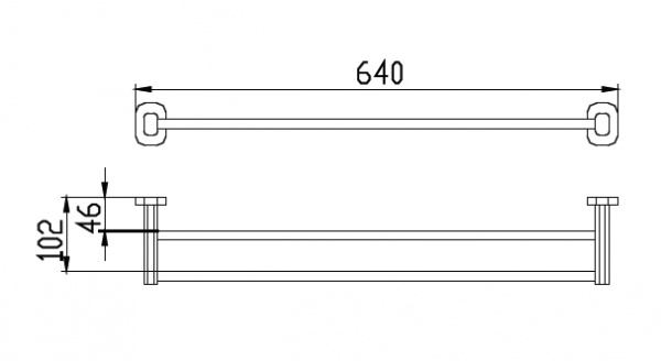 Полотенцедержатель Kaiser Oval KH-2048 фото
