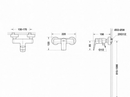 Смеситель для душа Bravat Real F9121179CP-01 фото