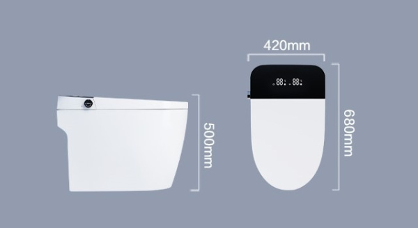 Умный электронный унитаз с функцией биде SantiLine SL-5034 фото