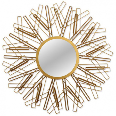 Зеркало в металлической раме солнце Art-zerkalo Abstract MH2172BS 90х90 фото