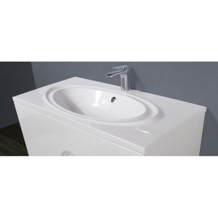 Раковина BelBagno Onda BB1000/500-LV-MR-OND 100 см фото