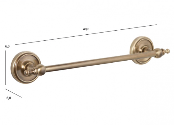 Полотендержатель Tiffany World Bristol TWBR114oro 40 см фото