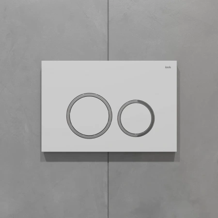 Клавиша смыва Iddis Unifix 004 UNI03WCi77 белая матовая/хром фото