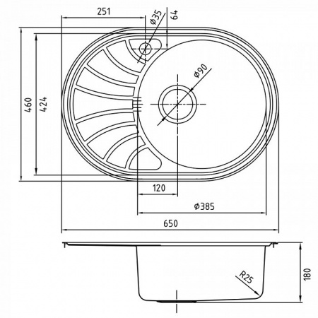 Мойка кухонная Iddis Suno SUN65SRi77 фото