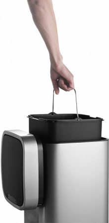 Сенсорное мусорное ведро для ванной WeltWasser WW RONE MT 35L матовая сталь фото