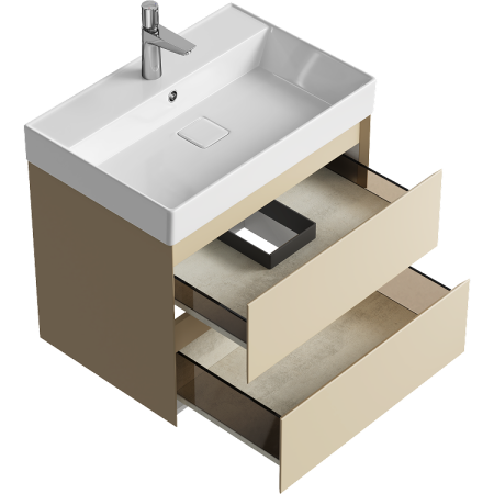 Тумба под раковину Aqwella Geometria 65 GE01652MD морская дюна фото
