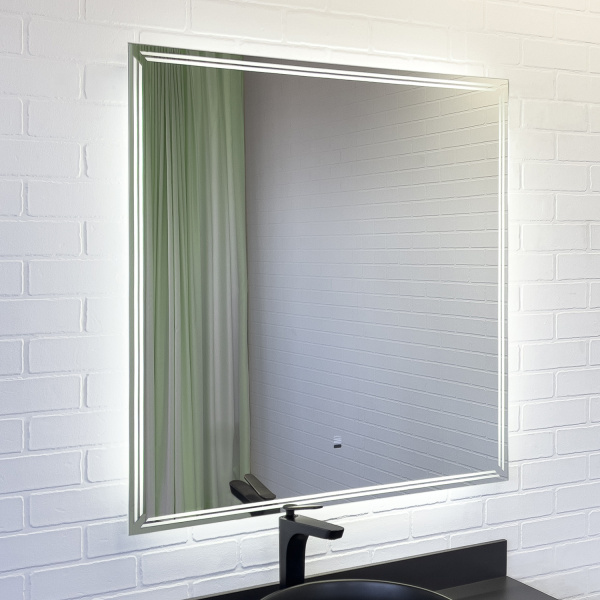 Зеркало для ванной Comforty Джанкой 90 LED-подсветка, бесконтактный сенсор 00-00014151CF фото