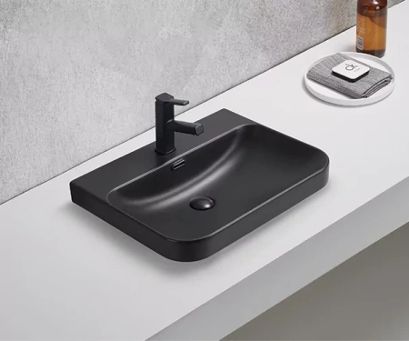 Встраиваемая раковина GID Bm9560s 61x46 черная матовая фото