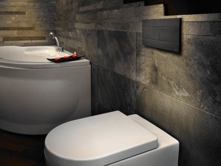 Клавиша смыва Oli Slim 659055 черная фото