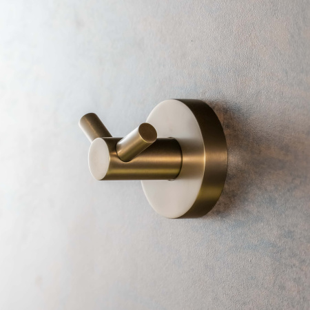 Крючок для ванной двойной Bemeta Amber 155106032 медное золото фото