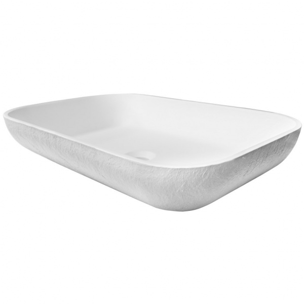 Накладная раковина Acquabella Rectangle LAVABO_ON-TOP_RECTANGLE_SLATE_BLANCO 58х38 фото