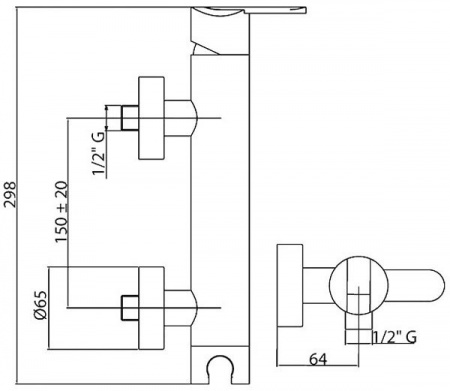 Смеситель для душа Cezares Heaven HEAVEN-DM-01-Cr фото