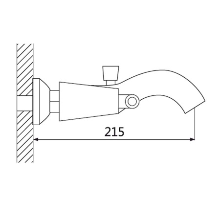Смеситель для ванны с душем Oute T74Q T7402Q фото